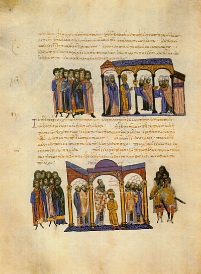 Skyllitzes Matritensis, fol. 114v. Miniatures by Unknown